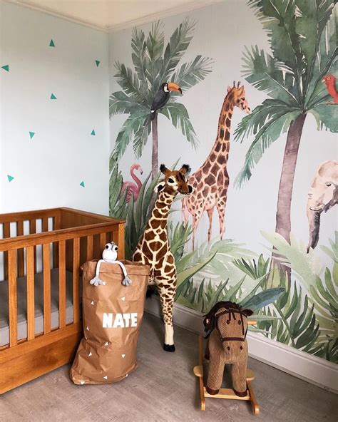 Introduce an engaging art piece into your child’s nursery with our Watercolour Jungle Nursery ...