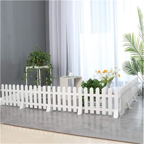 WWWANG Garden Fence Picket Fencing Indoor Outdoor Decorative PVC ...