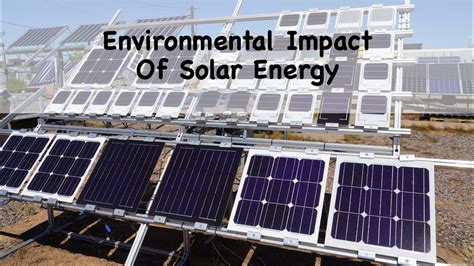 Environmental Impact of Solar Panels - YouTube