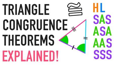 Choose The Congruence Theorem That You Would Use To Prove The Triangles ...