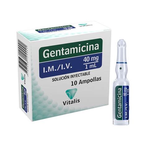 Gentamicina 40 mg/1 mL – Vitalis