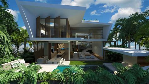 Modern Beach House Designs Beach Tropical Living Modern House Room ...