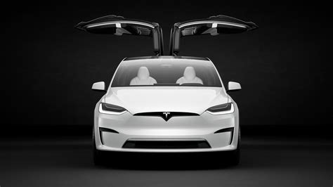 Download Vehicle Tesla Model X Plaid 4k Ultra HD Wallpaper