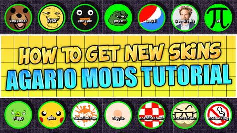 AGARIO NEW SKINS TUTORIAL + ALL SKINS AND HOW TO GET AGARIO MODS (AGAR ...