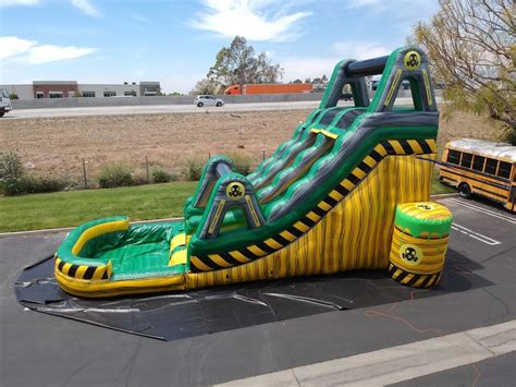 Inflatable Water Slides – Party Rental Miami Fl | Rock wall, Bounce ...