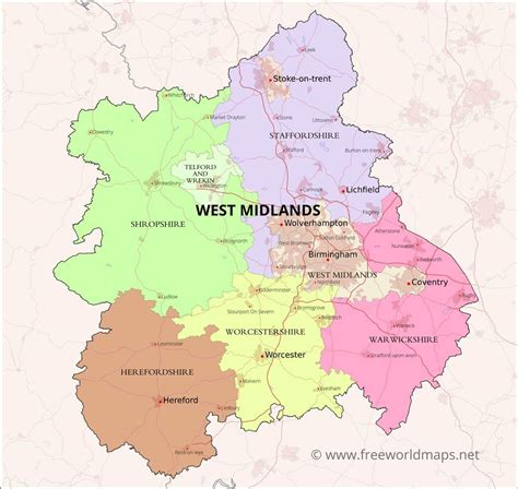 West Midlands Maps