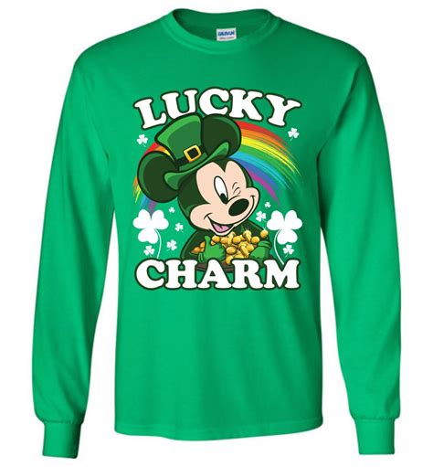 Lucky Charm Disney St. Patrick's Day Long Sleeve T-Shirt - The ...