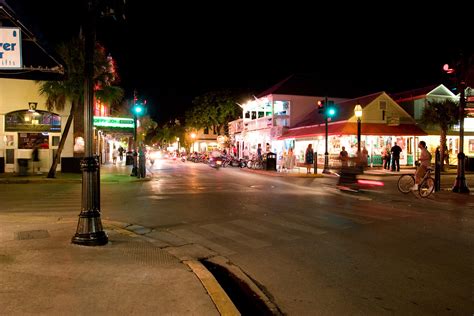 Key West, FL - Duval street at night by Mbike.com - Mbike.com