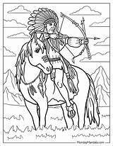 20 Native American Coloring Pages Free PDF Printables sketch template