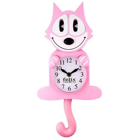 Pink Felix The Cat 3-D Motion Clock - Walmart.com - Walmart.com