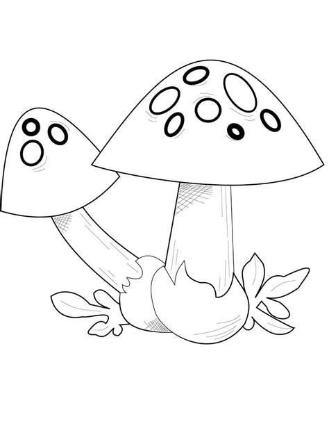 Mushroom Coloring Pages - Free Printable Coloring Pages for Kids