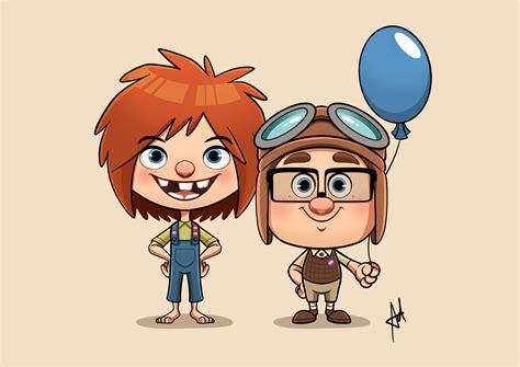 Little Carl Fredricksen on Behance Up Pixar, Disney Pixar Up, Pixar ...