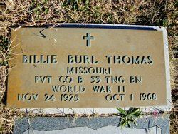 Billie Burl Thomas (1925-1968) - Find a Grave Memorial