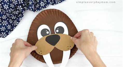 Paper Plate Walrus Craft For Kids [Free Template]