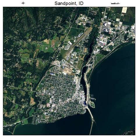 Aerial Photography Map of Sandpoint, ID Idaho