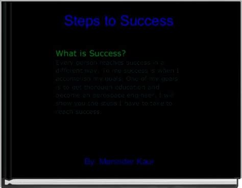 "Steps to Success" - Free stories online. Create books for kids | StoryJumper