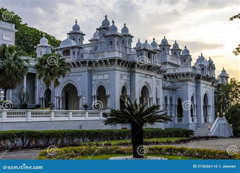 Exterior Of The Falaknuma Palace In Hyderabad, Telangana, India Stock ...