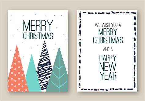 Merry Christmas Card 133614 Vector Art at Vecteezy