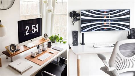 Minimalist Work From Home Office Setup Desk Schreibtisch Workspace ...