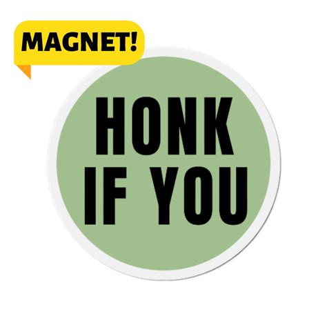 Honk If You Funny Weird Cursed Meme Car Bumper Magnet for Vehicle Decal - Etsy