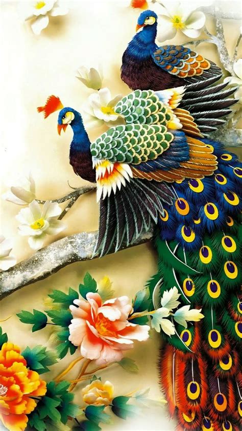 Details 60+ colorful peacock wallpaper best - in.cdgdbentre