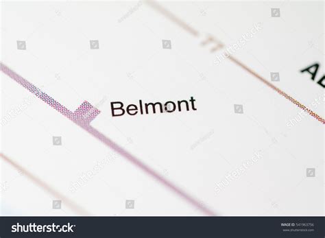 Belmont Station Boston Metro Map Stock Photo 541963756 | Shutterstock