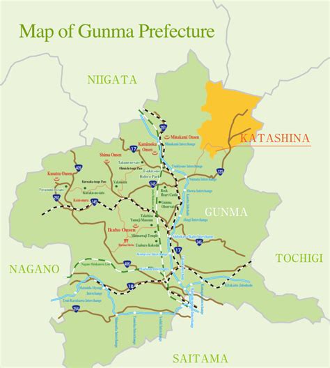 Map-of-Gunma ⋆ OZE TRAVEL BLOG