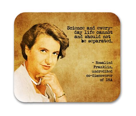 Rosalind Franklin Quote Mouse Pad - Etsy India