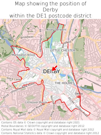 Where is Derby? Derby on a map