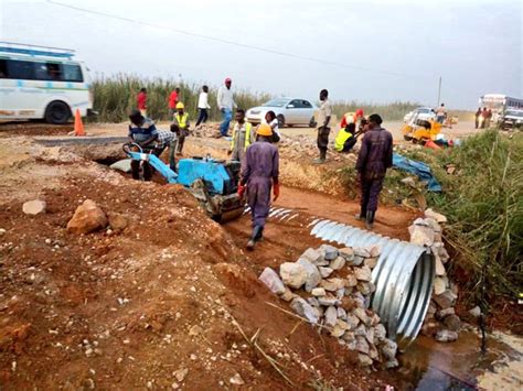 UNRA works overnight to restore Masaka Road