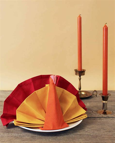 Turkey Napkin Fold | Martha Stewart