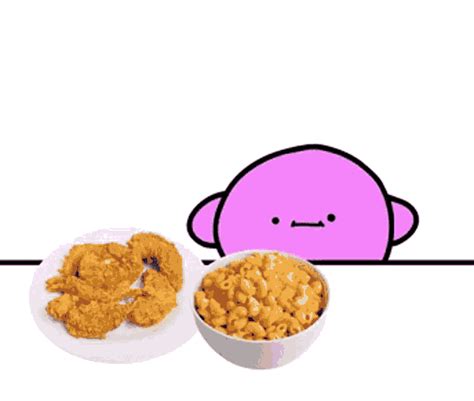 Macaroni With The Chicken Strips Kirby Enjoys Macaroni With The Chicken Strips GIF - Macaroni ...