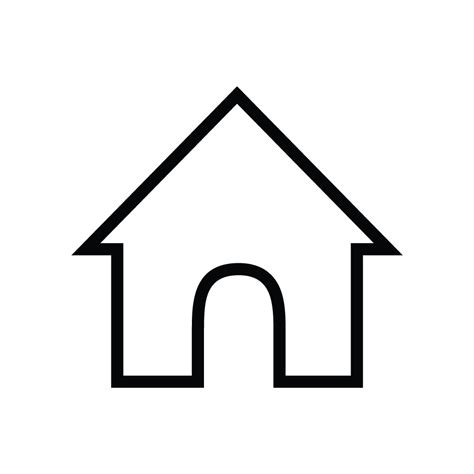 One Line Home Icon transparent PNG - StickPNG