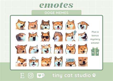 Doge Memes Emote Bundle Funny Dogs Shiba Inu 25 Dog Meme New Zealand | lupon.gov.ph