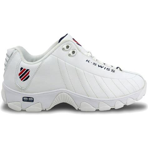 K-Swiss - k-swiss men's st329 cmf training shoe, white/navy/red, 13 m us - Walmart.com - Walmart.com