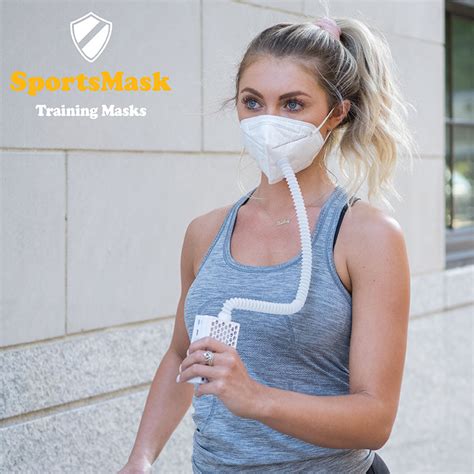 SportsMask Fan-Powered Airflow HEPA Filter Face Mask, Air Purifier