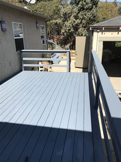 Deck with textured paint | Redwood decking, Deck, Outdoor decor