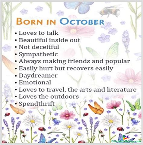 Born in October Quotes and Sayings | Birthday month quotes, October quotes, Birth month quotes