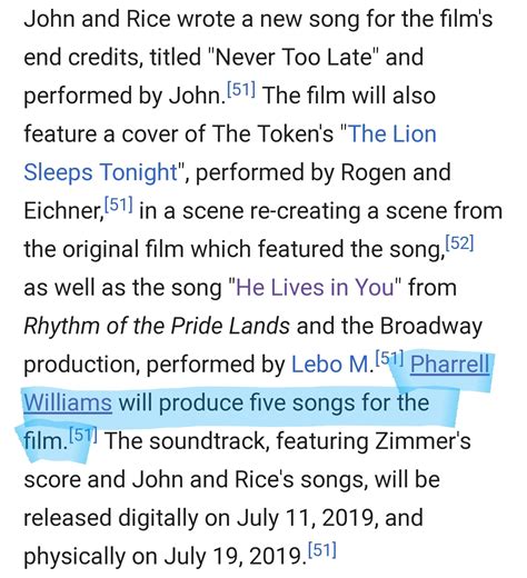 Guys, it's ok. The new Lion King soundtrack is going to be great! : r ...