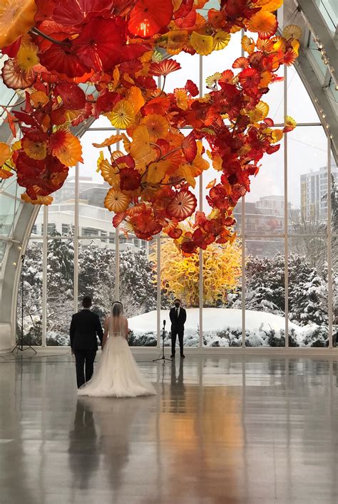 Chihuly Garden and Glass Celebrated Love by Giving Away Eight Wedding Ceremonies with Joel McHale