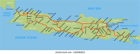 Java Island World Map