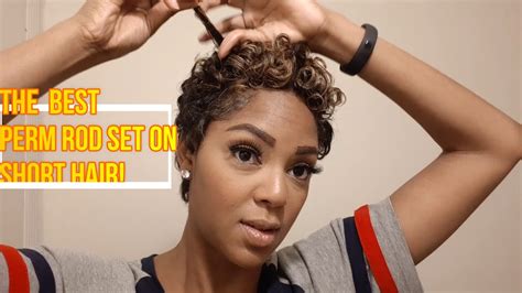 BEST PERM ROD SET ON SHORT HAIR! - YouTube