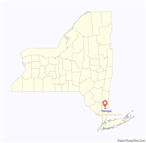 Map of Mahopac CDP - Thong Thai Real