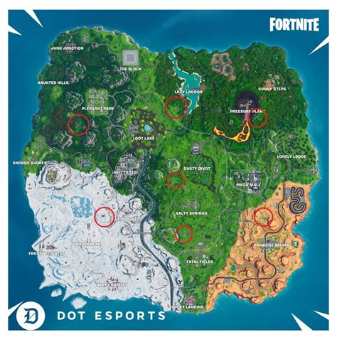 Fortnite: Sky Platforms Locations (Season 9) | Dot Esports