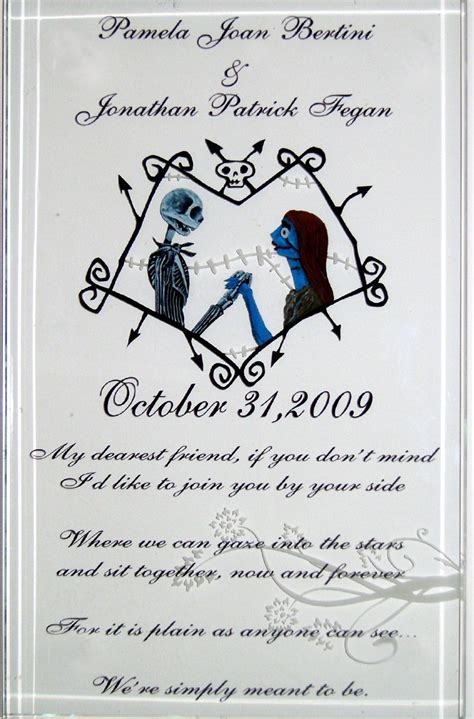 wedding invites jack and sally | Jack And Sally" - wedding gift