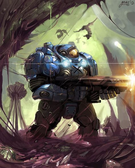 Starcraft marine, Aleksey Grechenyuk | Starcraft, Game art, Fantasy art