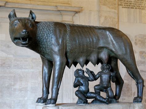 Rome’s statue of wolf with Remus and Romulus 1700 years ‘younger ...