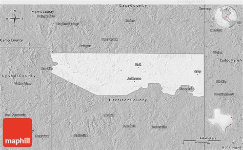 Gray 3D Map of Marion County