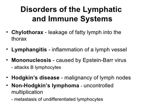 Lymphatic and immune system