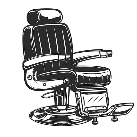 Premium Vector | Barber chair illustration on white background. element ...